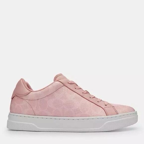 NEW Coach High Line Sneaker Woman's Signature Canvas CBT39 Powder Pink Size 9.5 - Picture 10 of 10